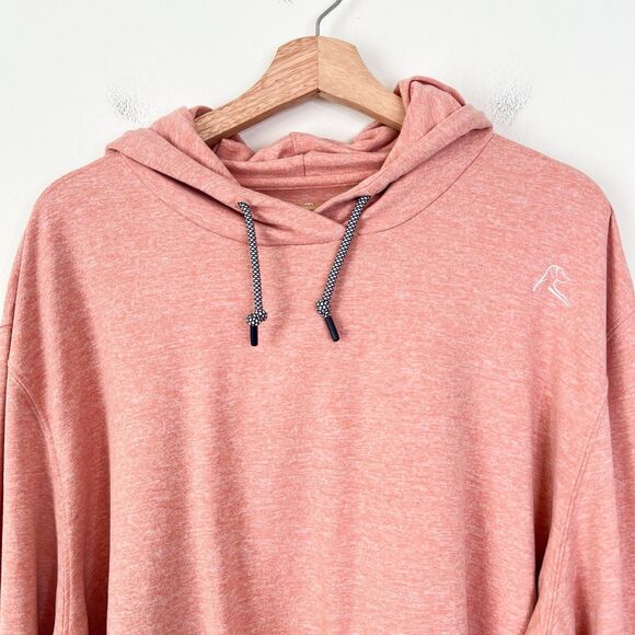 Rhoback Hesi Performance Hoodie Mens 3XL Light Orange Pullover Golf Stretch - Picture 2 of 6